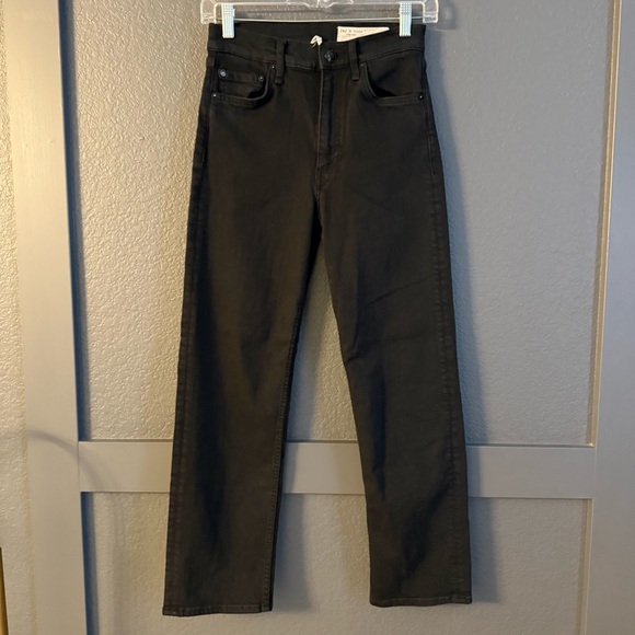 RAG & BONE • Harlow mid rise ankle straight - size 26 black - Picture 2 of 7